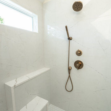 Leawood, Kansas Primary Bathroom Remodel with Custom Shower and Expanded Closet