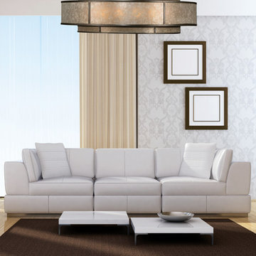 Fine Art Lamps 600140 Singapore Moderne Patinated Bronze Pendant