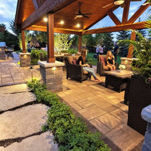 Pool and backyard