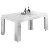 Dining Table, 60" Rectangular, Kitchen, Dining Room, Laminate, White