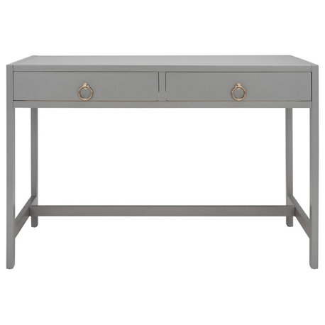Safavieh Esther 2 Drawer Desk, Grey