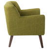 Mill Lane Chair With Coffee Legs, Green