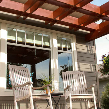 Cottage-Style Rambler--Deck View