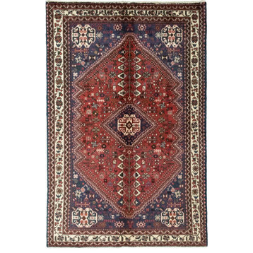 Persian Rug Abadeh 5'2"x3'4" Hand Knotted