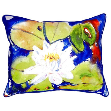 Lily Pad Flower Small Indoor/Outdoor Pillow 11x14 - Set of Two