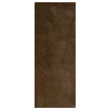 Hand Tufted Shag Polyester Area Rug Solid Ivory, [Runner] 2'6''x10'