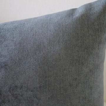 Velvet and Linen Accent Pillows