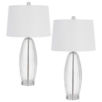 Raisio 30" Height Clear Glass Table Lamp
