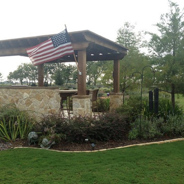 Prosper, TX - Rustic Landscape - Backyard Escape