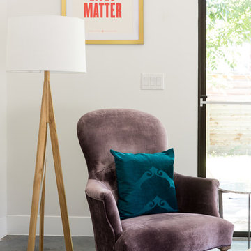 A Space Guided by Color Therapy Living Room