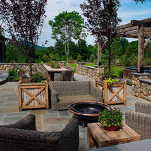 farm exterior- sitting area- hot tub