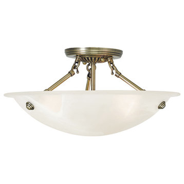 Oasis Ceiling Mount, Antique Brass