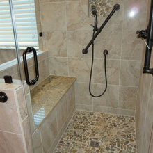 Bathroom with seating