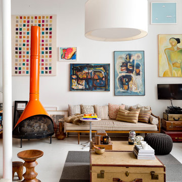 My Houzz: Walls of Art and Glass in a Brooklyn Loft