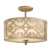 Minka Lavery Nanti 3-Light Semi-Flush in Champagne