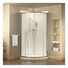 36x36 Shower Stalls And Kits Houzz Dreamline Prime 36 X Frameless Sliding Shower Enclosure Base Backwall Kit