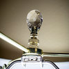 Swarovski Champagne Crystal Tear Drop Lamp Shade Finial