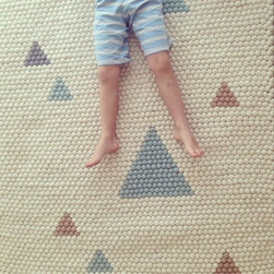 Teepee Geo Rug : Blue - Floor Rugs