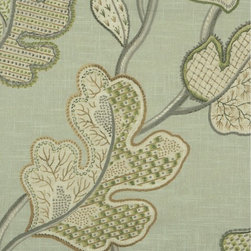 Phoebe Printed Large-scale Botanicals Linen Custom Made Curtains - Products