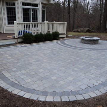 West Hartford Patio, Outdoor Kitchen and Fire Pit