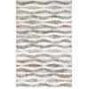 nuLOOM Tristan Contemporary Waves Area Rug, Red 5' x 8'