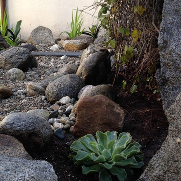 Spanish Style Home Garden Refresh with Dry River Bed
