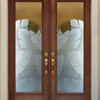 Front Door - Banana Leaves - Mahogany - 36" x 80" - Book/Slab Door