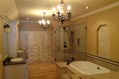 Tuscan bathroom photo in Raleigh