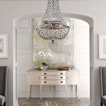 8 - Light Single Tier Chandelier Feiss - Monte Carlo
