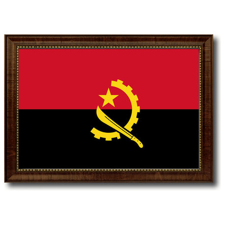 Angola Country Flag Canvas Print, 15"x21"