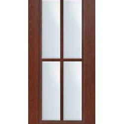 French Home Single Door 80 Fiberglass 4 Lite Full Lite SDL Glass - Patio Doors