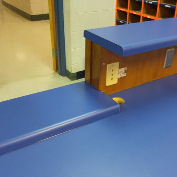 Elementary School Office Counter tops with Custom Cutout