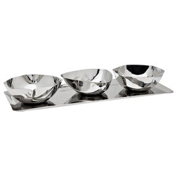 Contemporary Serving Dishes And Platters by GODINGER SILVER