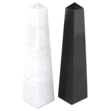 Novica Day and Night Onyx Obelisks, 2-Piece Set