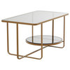 Contemporary Gold Metal Coffee Table 560385