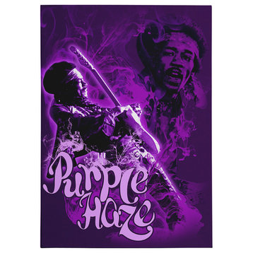 Classic Rock "Purple Haze" Gallery Wrapped Canvas Wall Art
