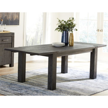 Modus Meadow Solid Wood Extendable Table in Graphite