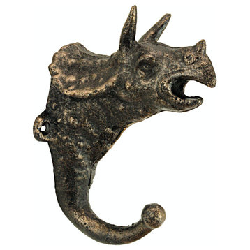 Triceratops Cast Iron Wall Hook