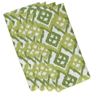 Hipster, Geometric Print Napkin, Green, Set of 4