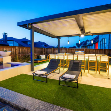 Luxury Modern Backyard- Frisco, TX