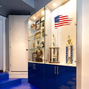 Atlantic Blue Gloss Acrylic Garage