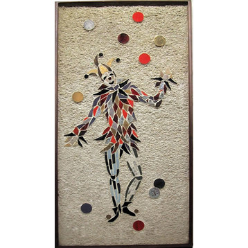Hohenberg, Juggling Clown, Stone and Tile Mosaic