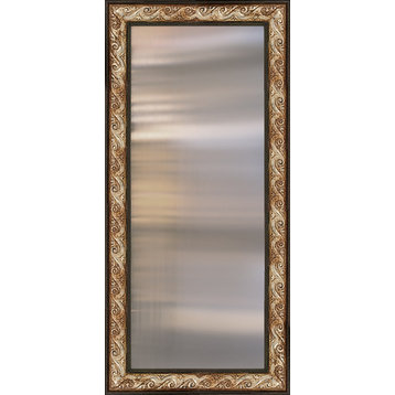 Framed Roma Moulding Mirror, 30" X 64"