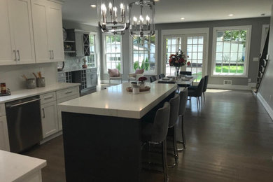 Example of a minimalist kitchen design in Other