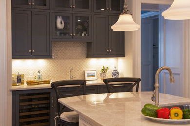 Example of a classic dining room design in Boston