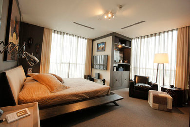 Bedroom - contemporary bedroom idea in Other