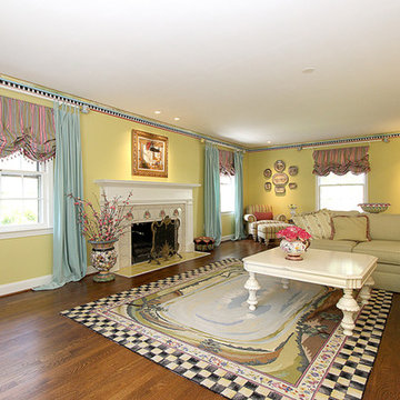 Living Room with hand-painted molding ~ New Listing in Bethesda