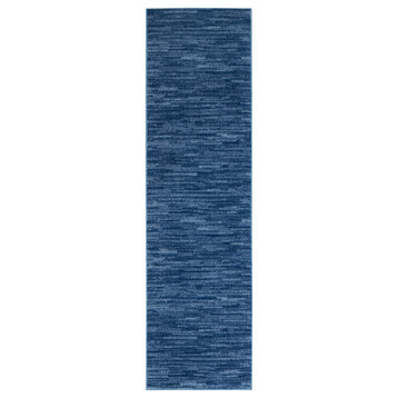 Nourison Essentials 2'2" x 10' Navy Blue Outdoor Area Rug