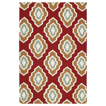 Kaleen Escape Collection Rug, Red 5'x7'6"