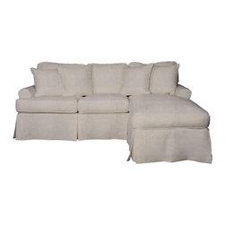 Sunset Trading Horizon Sleeper Sofa & Chaise - Slip Cover Set Only - Light Gray - Slipcovers And Chair Covers